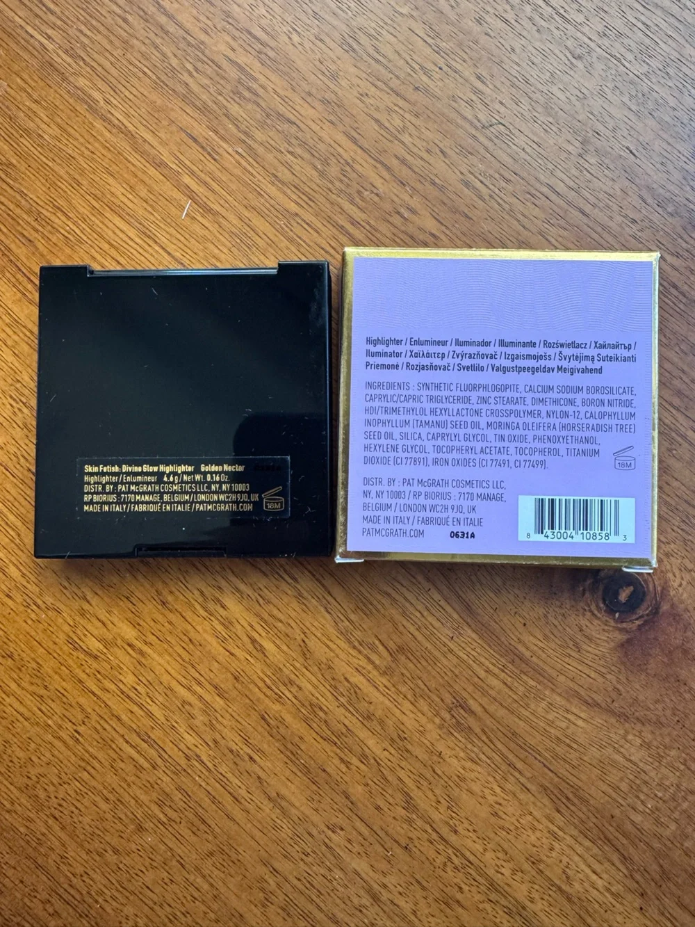 Pat McGrath Pale Champagne Shimmer Highlighter in golden nectar